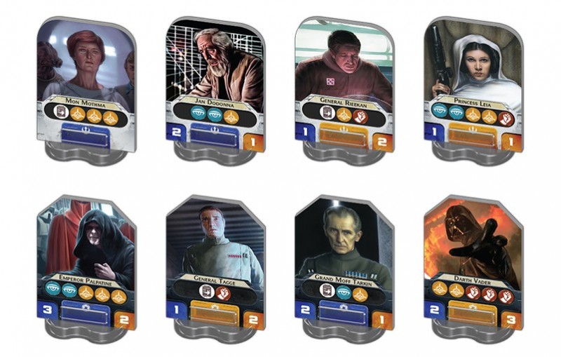 Star Wars Rebellion personnages